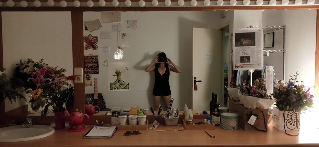 Ana Rayo en el camerino de el Teatro Español